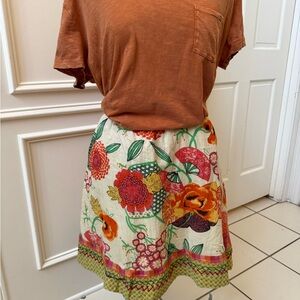 Floral Print Skirt - Multicolor